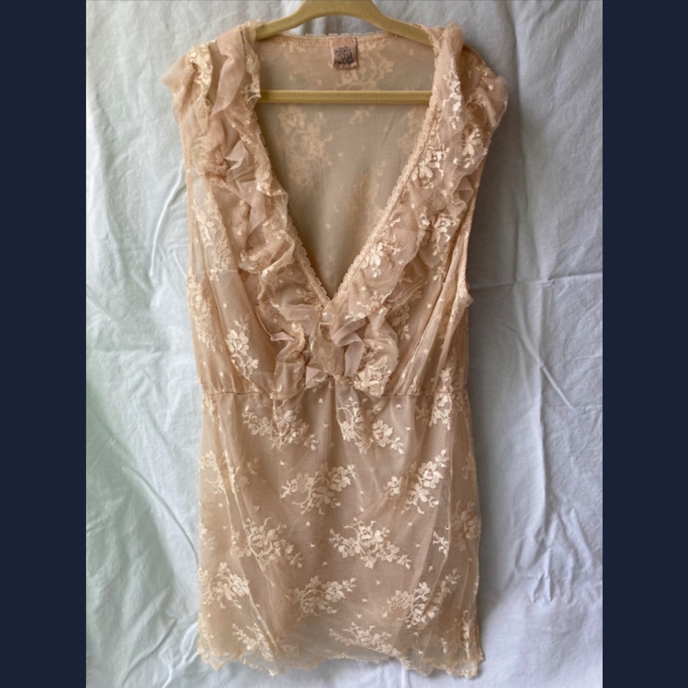 Only Hearts Helena Stuart NYC lace top